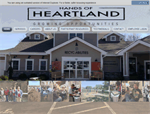 Tablet Screenshot of handsofheartland.com